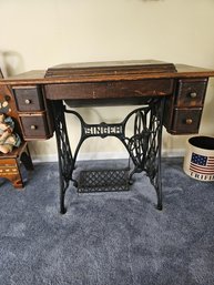 Singer Sewing Machine And Base