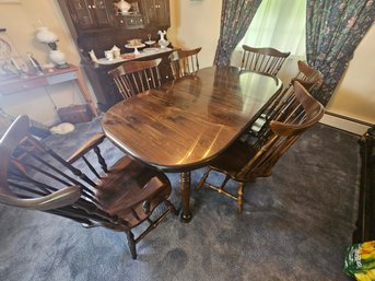 Dining Room Table And Windsor Chairs