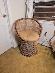 Vintage Rattan Peacock Chair