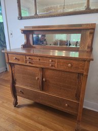 Antique Oak Sideboard/Bar