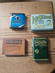 Grouping Of Tobacco Tins