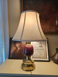 Ceramic And Brass Lamp