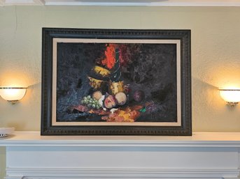 Vintage Oil Painting Still Life