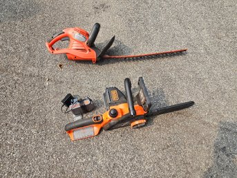 Pair Of Electric Garden Tools