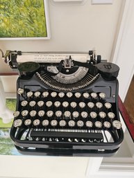 Antique Typewriter In Original Wood Case