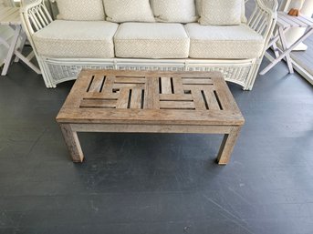 Teek Or Similar Wood Coffee Table