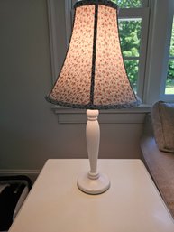 Small Lamp With Floral Rose Shade