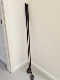 Pair Of Antique Golf Clubs