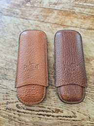 Pair Of Leather Cigar Holders Shipping Available For This Item USPS Flat Rate