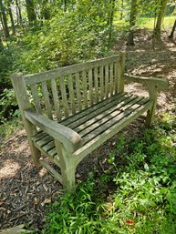 Teak Outdoor Garden Bench (very Solid)