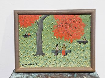 Giovanni People Seated On A Bench