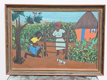 Unsigned Haitian Inspired Art