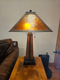 Pair Of Mission Style Lamps