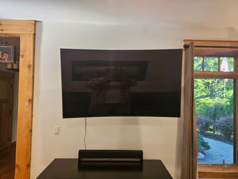 Curved Samsung TV With Sonos Sound System