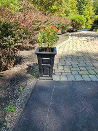 Pair Of Composite Planter Urns