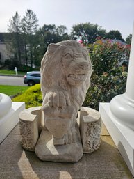 Pair Of Concrete Lions
