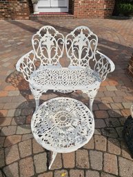 Aluminum Bench Seat And Table