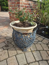 Cool Pair Of Wrought Iron Planter Inserts