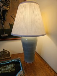 Attractive Pale Green Lamp With Crackled Finish