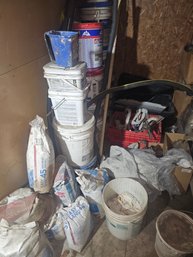 All The Paint, Caulk And Other Materials Seen Here