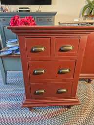 Deep Red Storage Cabinet (A)