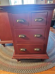 Deep Red Storage Cabinet (B)