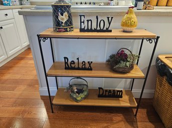 Three Tier Shelf - Decor Included
