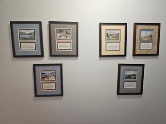 A Collection Of Six Framed Works By ME Whitehill