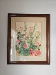 Vibrant Floral Scene By Raoul Dufy