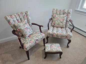 Floral Armchair Seating Arrangement