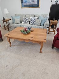 Natural Wood Coffee Table