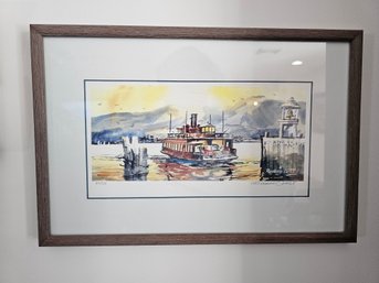 Limited Edition Ferry Print By Richard Ochs