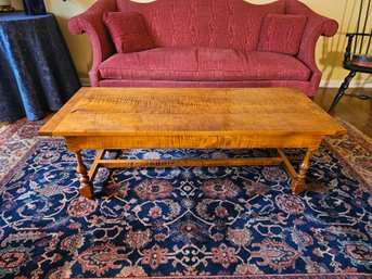 D.R. Dimes Tiger Maple Coffee Table