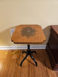 Small Hitchcock Stenciled Candlestick Table