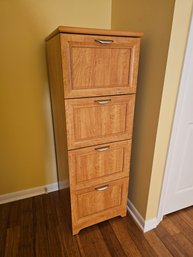 Faux Wood Grain File Cabinet