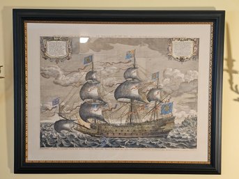 Beautiful Print Of His Majesty's Royal Ship The Sovereign Of The Seas
