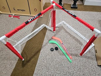 Kids Hockey Net And Sticks