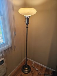 Attractive Floor Lamp With Glass Shade