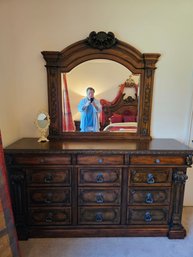 Wide Dresser With Mirror