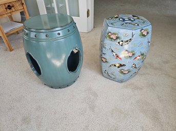 Pair Of Asian Garden Stools