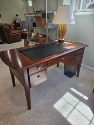 Ethan Allen Desk Set With Chair And Credenza