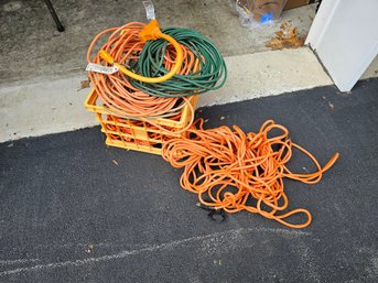Lot Of I Think 10 Extension Cords Of Varying Lengths