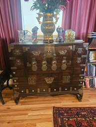 Korean Drop Front Blanket Chest