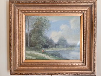 Oil On Canvas Landscape Signed L Stepano