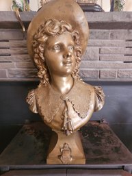 Neoclassical Female Bronze Bust