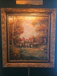Fox Hunt Oil Painting On Canvas