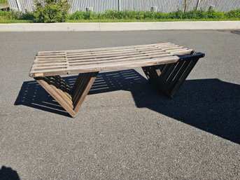 MCM Style Teak Bench