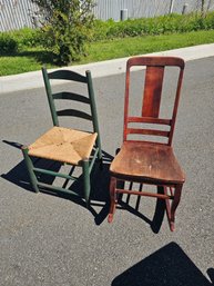 Pair Of Vintage Chairs/Rocker