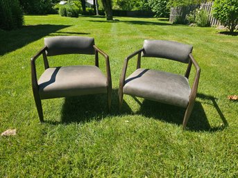 Pair Of Four Hands Tyler Mid Century Modern Armchairs