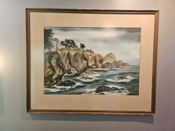 Seascape Watercolor By C. Hervilla